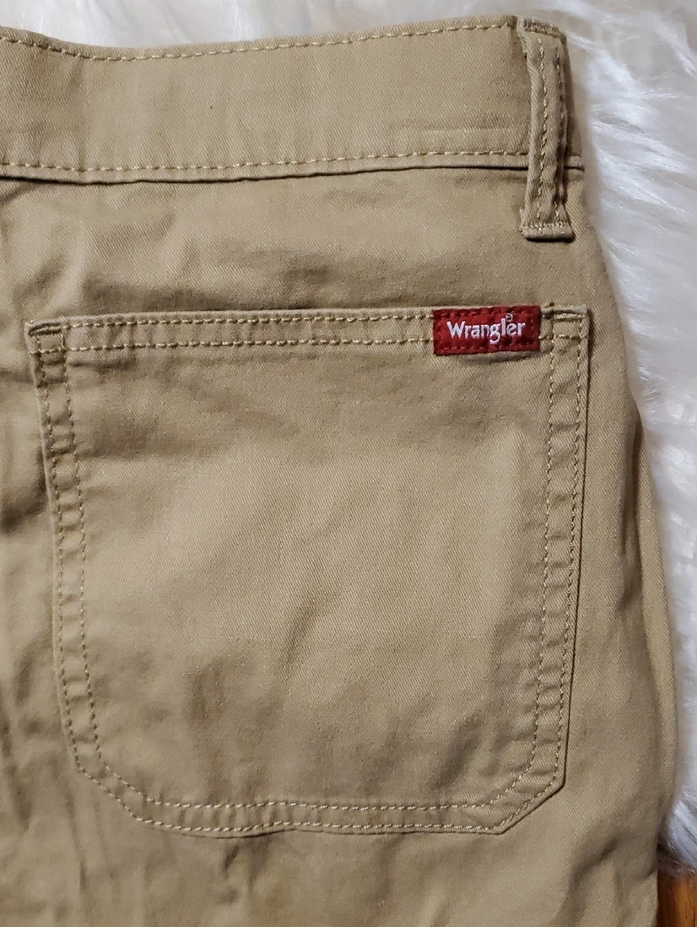 Wrangler Tan Cargo Shorts with Utility Pockets